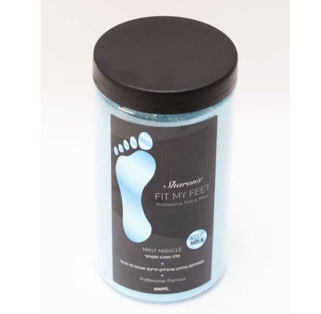מלח אמבט מקצועי sharon’s- Fit My Feet Mint Miracle step 1