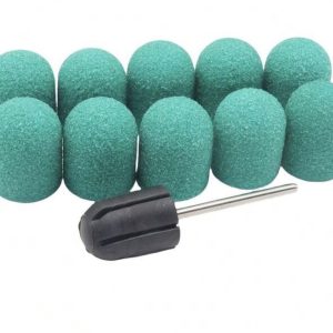 כובעון עם 10 החלפות 80 גריט 13mm