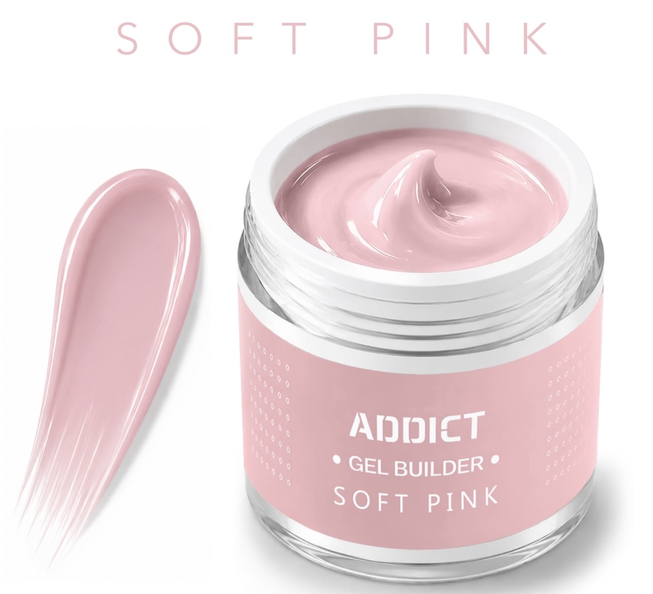 ADDICT ג'ל בנייה 30 מ"ל soft pink